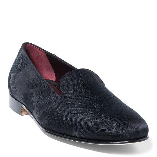 Ralph Lauren Collis Floral Jacquard Slipper Black