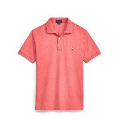 Ralph Lauren Slim Fit Soft-touch Polo Shirt Salmon Heather