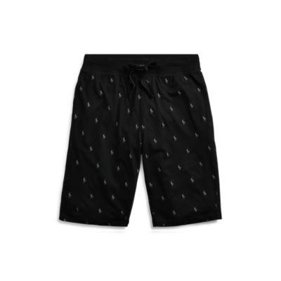 Ralph Lauren Allover Pony Sleep Short Polo Black