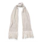 Ralph Lauren Honeycomb Wool-blend Scarf Oatmeal Hthr