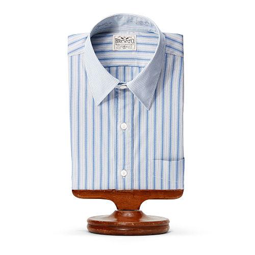 Ralph Lauren Rrl Striped Cotton Dress Shirt Rl 861 Blue Navy