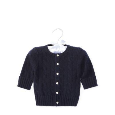 Ralph Lauren Cable-knit Cashmere Cardigan College Navy 3m