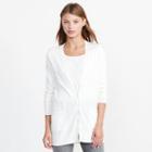 Ralph Lauren Lauren Petite Stretch Cotton Cardigan Antique Ivory