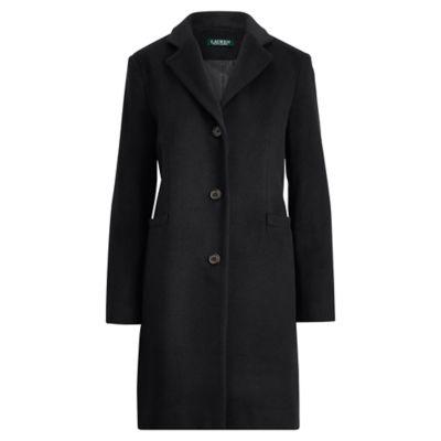 Ralph Lauren Wool-blend Coat Black