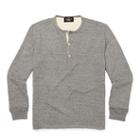 Ralph Lauren Rrl Cotton-wool Henley Shirt Grey Heather