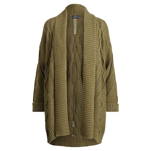 Polo Ralph Lauren Aran-knit Cotton Cardigan