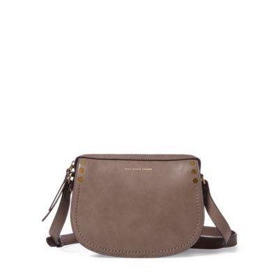 Ralph Lauren Calfskin Crossbody Bag Taupe