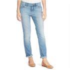 Ralph Lauren Lauren Petite Premier Stretch Straight Jean Perry Wash