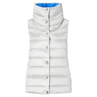 Ralph Lauren Reversible Down Vest Silver/blue Hthr