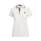 Ralph Lauren Tailored Fit Golf Polo Shirt Ivory/loden