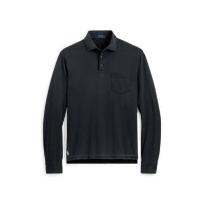 Ralph Lauren Hampton Cotton Jersey Shirt Polo Black