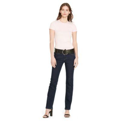 Ralph Lauren Slimming Premier Straight Jean White