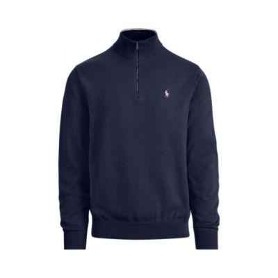 Ralph Lauren Cotton Half-zip Sweater French Navy