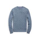 Ralph Lauren Cable-knit Cashmere Sweater Supply Blue Melange