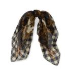 Ralph Lauren Checked Wool Scarf Black