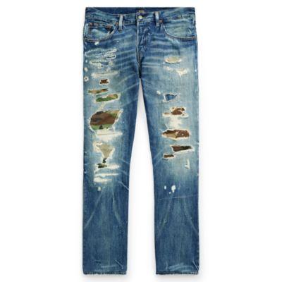 Ralph Lauren Varick Slim Straight Jean Lyndon Repaired