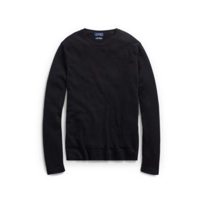 Ralph Lauren Cashmere Crewneck Top Polo Black