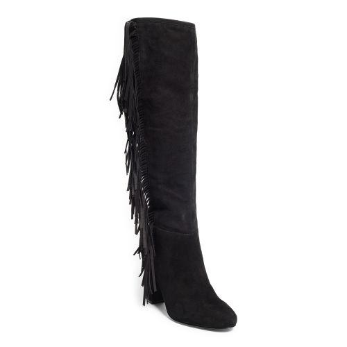 Ralph Lauren Lauren Vanida Suede Knee-high Boot Black