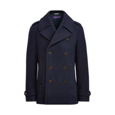 Ralph Lauren Warrington Wool Peacoat Classic Chairman Navy