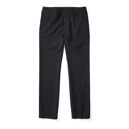 Ralph Lauren Rrl Wool-cotton Officer's Pant Navy White