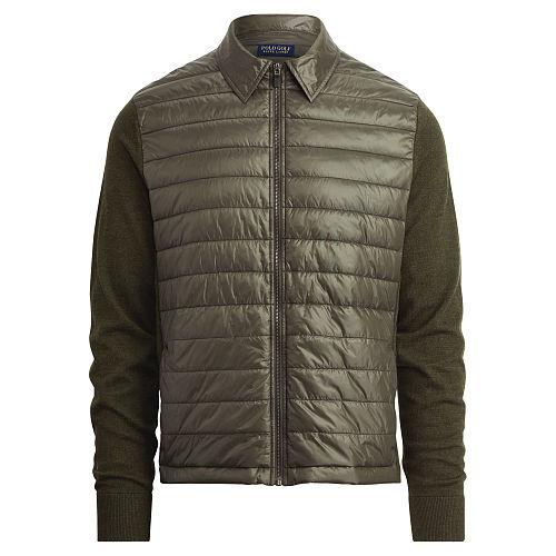 Ralph Lauren Polo Golf Paneled Full-zip Sweater