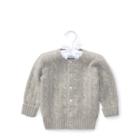 Ralph Lauren Cable-knit Cashmere Cardigan Grey 6m
