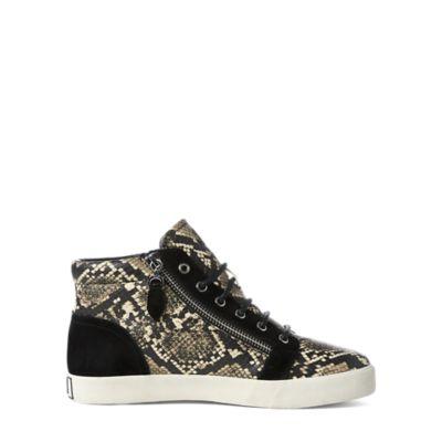 Ralph Lauren Reace Leather-suede Sneaker Black/cream/black