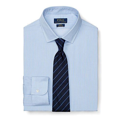 Polo Ralph Lauren Slim-fit Stretch Dress Shirt 1057 Blue/white