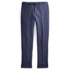 Ralph Lauren Polo Linen Suit Trouser Navy And White