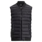 Ralph Lauren Down-panel Double-knit Vest Black/black Marl Heather 2x Big