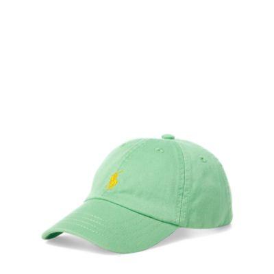 Ralph Lauren Cotton Chino Baseball Cap New Lime 3-9m
