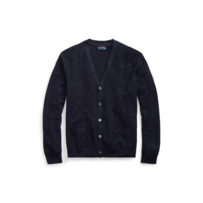 Ralph Lauren Merino-silk-cashmere Cardigan Aviator Navy