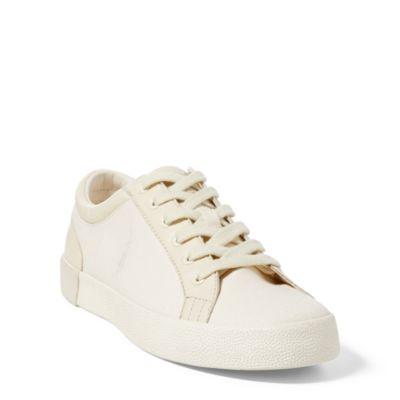 Ralph Lauren Aldric Canvas Sneaker Artist Cream