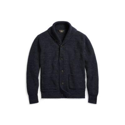 Ralph Lauren Cotton Shawl-collar Cardigan Navy