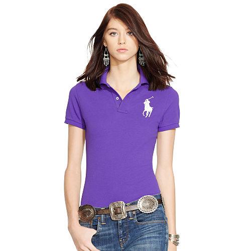 Polo Ralph Lauren Skinny-fit Big Pony Polo Shirt College Purple