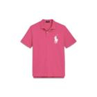 Ralph Lauren Classic Fit Mesh Polo Shirt Winslow Red Xl Tall