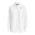 Ralph Lauren Bullion-patch Poplin Shirt White
