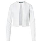 Ralph Lauren Lauren Petite Frayed Denim Jacket White