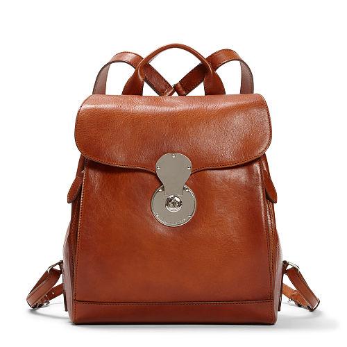 Ralph Lauren Vachetta Ricky Backpack Vintage Saddle