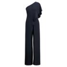 Ralph Lauren Margerie Silk Jumpsuit Navy