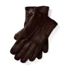 Ralph Lauren Cashmere-lined Leather Gloves Vintage Brown