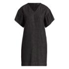 Ralph Lauren Ruffle-sleeve Denim Dress Pitch Dark Wash