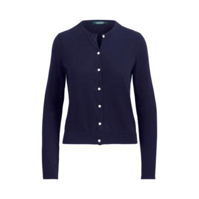 Ralph Lauren Cotton-blend Cardigan Navy