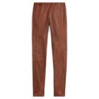 Ralph Lauren Leather Skinny Pant Cocoa Bean