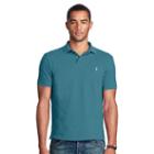 Polo Ralph Lauren Slim Fit Weathered Mesh Polo Blues