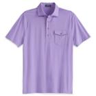Polo Ralph Lauren Classic Fit Cotton Lisle Shirt Charter Purple