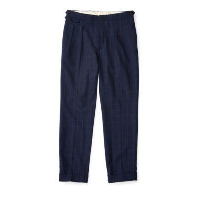 Ralph Lauren Slim Fit Merino Wool Trouser Hunter Navy Multi
