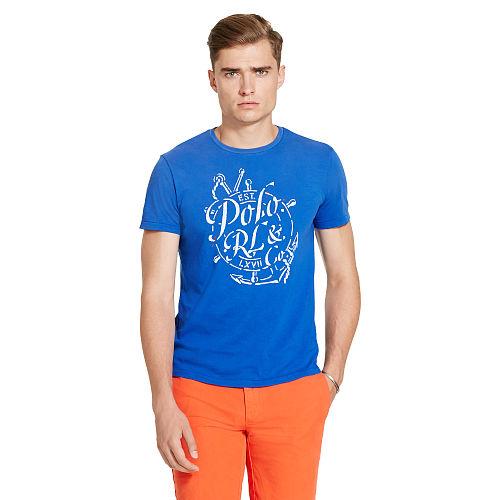 Polo Ralph Lauren Cotton Jersey Graphic T-shirt Deep Royal