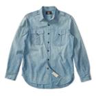 Ralph Lauren Rrl Washed Cotton Chambray Shirt Rl 886 Medium Indigo