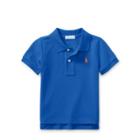 Ralph Lauren Cotton Mesh Polo Shirt Barclay Blue 3m